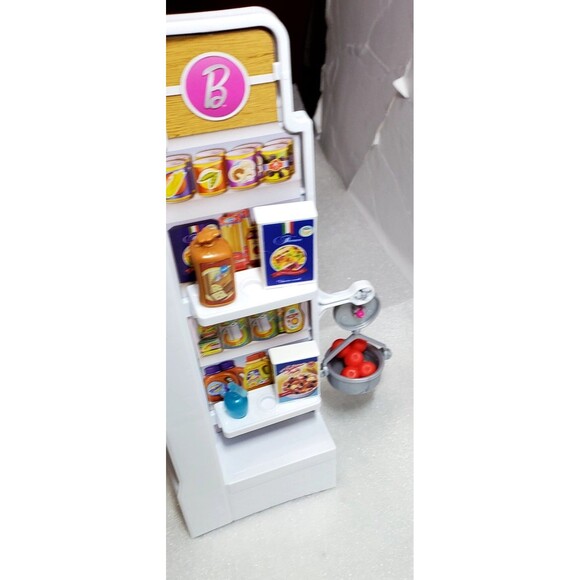 ​Barbie Supermarket Set w/ Doll, Working Features and 25 Pieces! Complete Set - Picture 6 of 16
